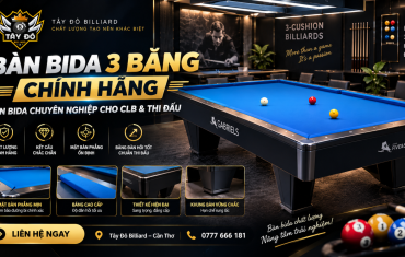 Bàn Bida 3 Băng Chính Hãng – Bàn Bida Chuyên Nghiệp Cho CLB & Thi Đấu