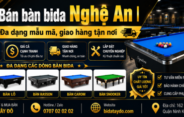 Bán bàn bida Nghệ An | Đa dạng mẫu mã, giao hàng tận nơi