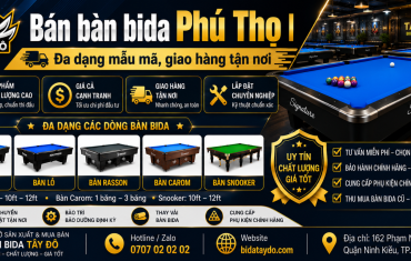 Bán bàn bida Phú Thọ | Đa dạng mẫu mã, giao hàng tận nơi