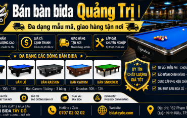 Bán bàn bida Quảng Trị | Đa dạng mẫu mã, giao hàng tận nơi