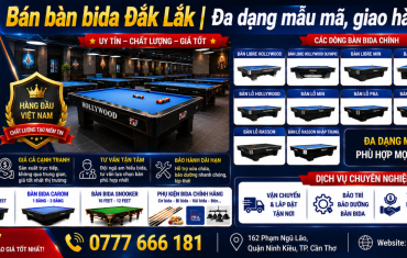 Bán bàn bida Đắk Lắk | Đa dạng mẫu mã, giao hàng tận nơi