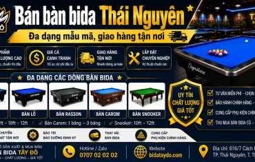 Bán bàn bida Thái Nguyên | Đa dạng mẫu mã, giao hàng tận nơi