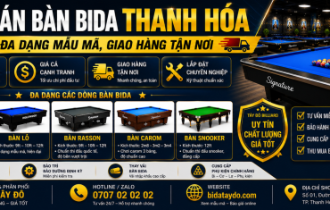 Bán bàn bida Thanh Hóa | Đa dạng mẫu mã, giao hàng tận nơi