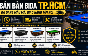 Bán bàn bida TP.HCM | Đa dạng mẫu mã, giao hàng tận nơi