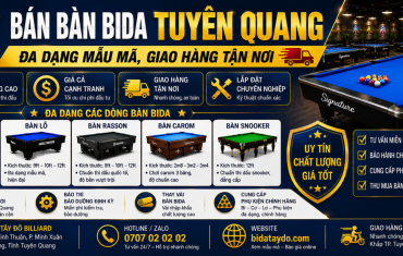 Bán bàn bida Tuyên Quang | Đa dạng mẫu mã, giao hàng tận nơi