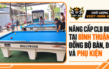 Nâng Cấp CLB Bida Tại Bình Thuận – Đồng Bộ Bàn, Đèn Và Phụ Kiện