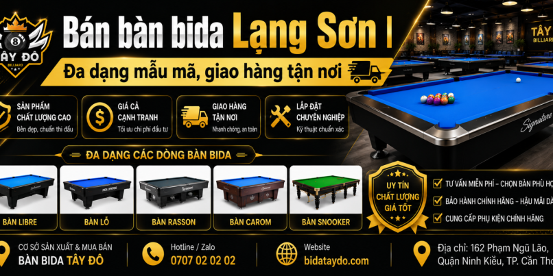 Bán bàn bida Lạng Sơn | Đa dạng mẫu mã, giao hàng tận nơi