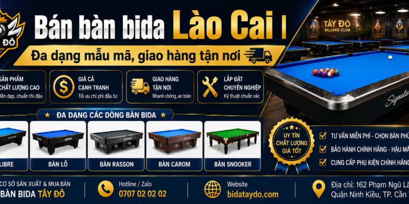 Bán bàn bida Lào Cai | Đa dạng mẫu mã, giao hàng tận nơi
