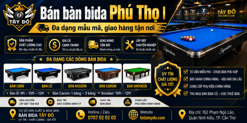 Bán bàn bida Phú Thọ | Đa dạng mẫu mã, giao hàng tận nơi