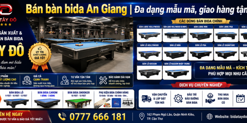 Bán bàn bida An Giang | Đa dạng mẫu mã, giao hàng tận nơi
