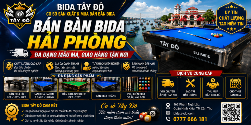 Bán bàn bida Hải Phòng | Đa dạng mẫu mã, giao hàng tận nơi