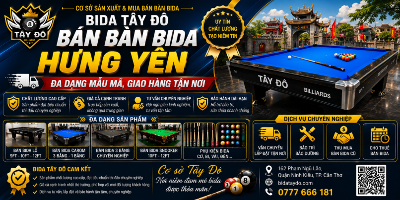 Bán bàn bida Hưng Yên | Đa dạng mẫu mã, giao hàng tận nơi