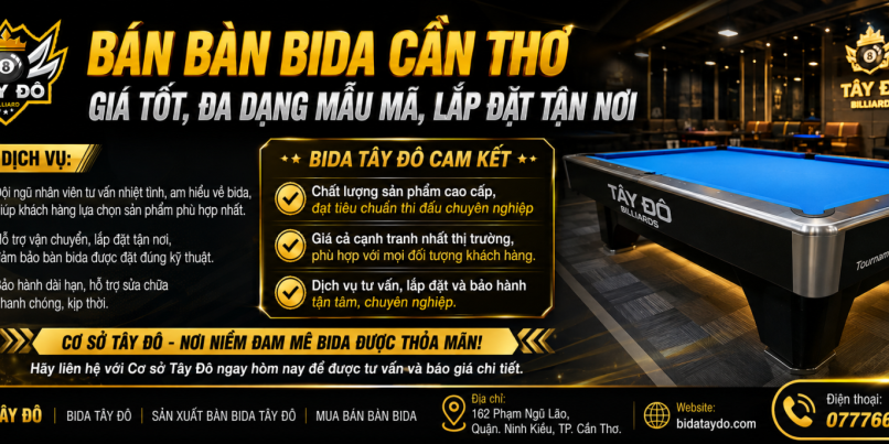 Bán Bàn Bida Cần Thơ Giá Tốt, Đa Dạng Mẫu Mã, Lắp Đặt Tận Nơi