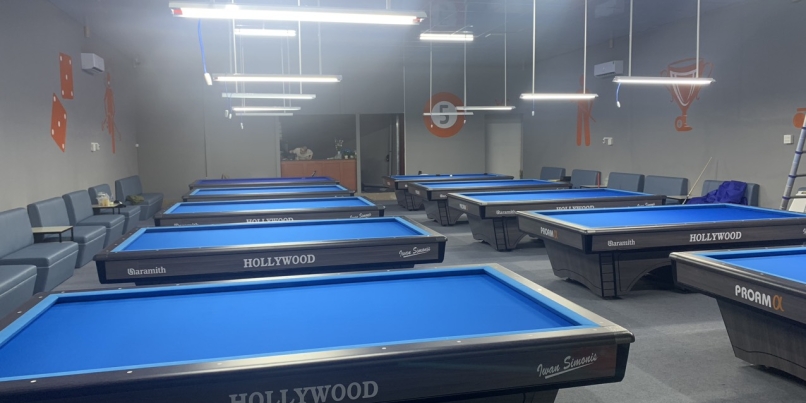 Lắp đặt 10 bàn bida cho CLB King billiards TP Trà Vinh 