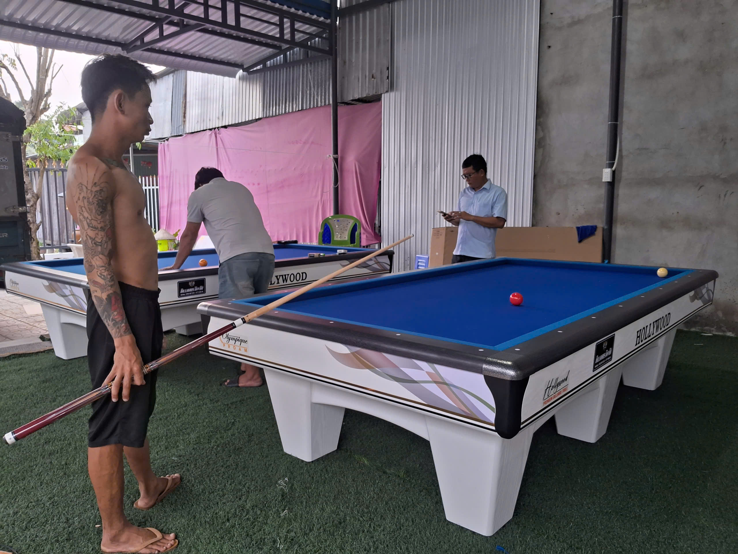 Quy trình khảo sát và triển khai khu bida.